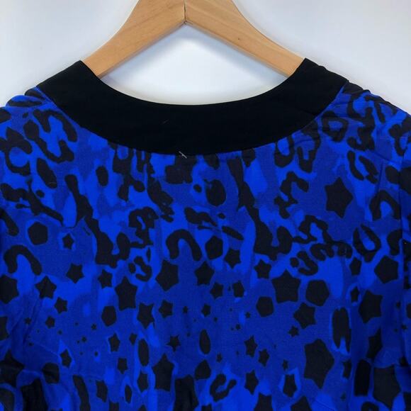 Ted Baker blouse Shanni Topez eyelet detail blue - Ted Size 0 (US 2) - Picture 9 of 11